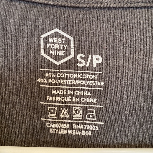 West Forty Nine Grey Tshirt - Men’s S - Picture 3 of 4